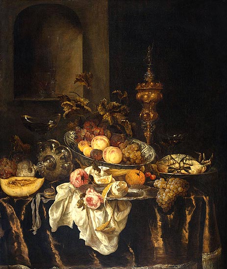 Still Life, c.1665 | Abraham Beyeren | Gemälde Reproduktion