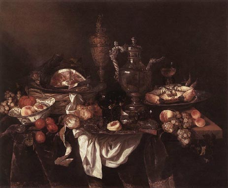 Banquet Still-Life, c.1655 | Abraham Beyeren | Gemälde Reproduktion