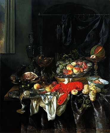Still Life, 1666 | Abraham Beyeren | Gemälde Reproduktion