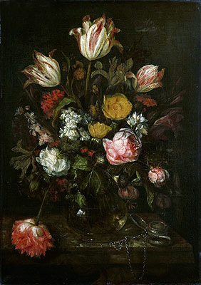 Still Life with Flowers, 1670 | Abraham Beyeren | Painting Reproduction