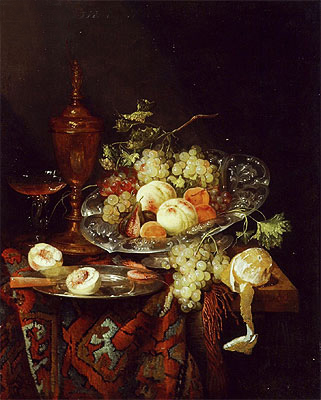 Still Life with Fruit | Abraham Beyeren | Painting Reproduction