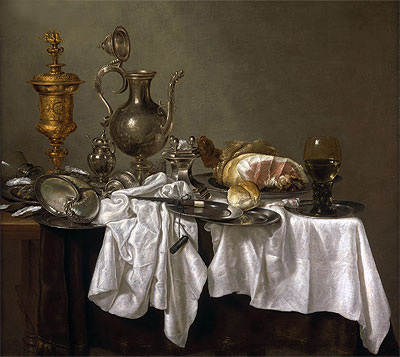Still Life with a Nautilus Cup, c.1653/54 | Abraham Beyeren