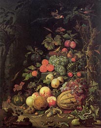 Still Life, undated by Abraham Mignon | Painting Reproduction