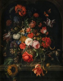 Stillleben mit Blumen | Abraham Mignon | Gemälde Reproduktion