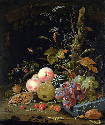 Stillleben eines Waldbodens | Abraham Mignon | Gemälde Reproduktion