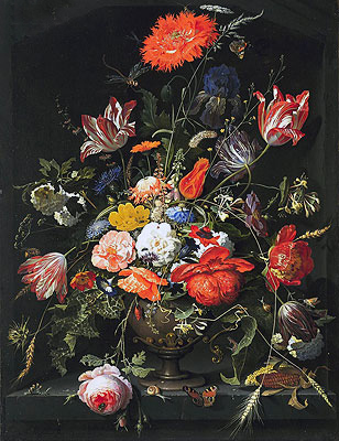 Sommerblumen, c.1660/80 von Abraham Mignon | Gemälde-Reproduktion