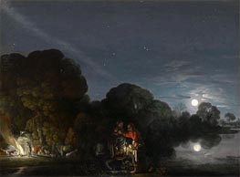The Flight to Egypt, 1609 by Adam Elsheimer | Painting Reproduction