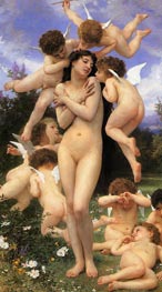 The Return of Spring, 1886 von Bouguereau | Gemälde-Reproduktion