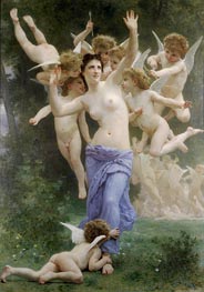 The Wasp's Nest, 1892 by Bouguereau | Painting Reproduction