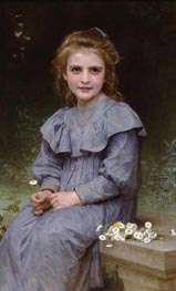Daisies, 1894 by Bouguereau | Painting Reproduction