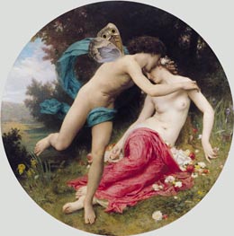 Flora and Zephyr, 1875 by Bouguereau | Painting Reproduction