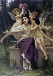 A Dream of Spring, 1901 by Bouguereau | Painting Reproduction