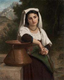 Italian Woman at the Fountain | Bouguereau | Painting Reproduction
