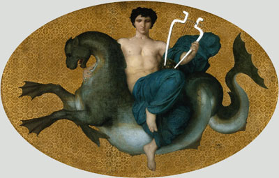 Arion an a Seahorse, 1854 | Bouguereau | Gemälde Reproduktion