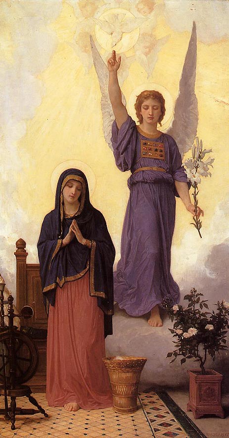 The Annunciation, 1888 | Bouguereau | Painting Reproduction