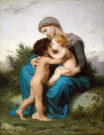 Fraternal Love, 1851 | Bouguereau | Painting Reproduction