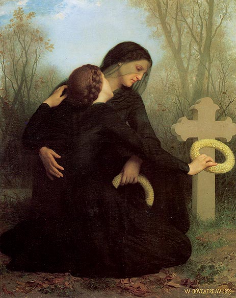 Le jour des morts (All Saints' Day), 1859 | Bouguereau | Painting Reproduction
