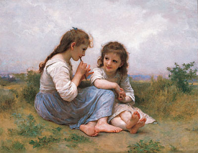 Childhood Idyll, 1900 | Bouguereau | Painting Reproduction