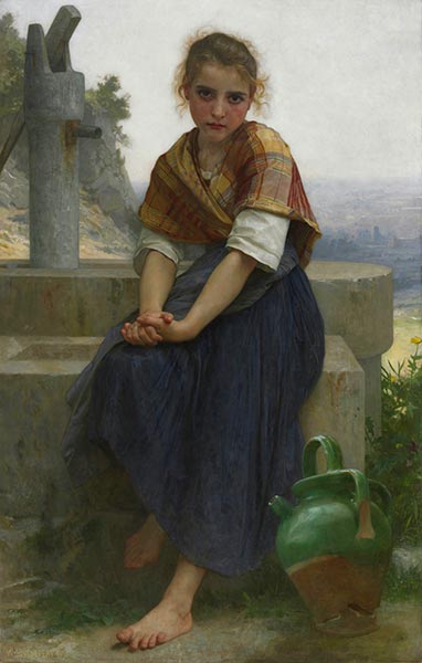 The Broken Pitcher | Bouguereau | Painting Reproduction