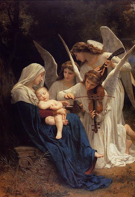Lied der Engel, 1881 von Bouguereau | Gemälde-Reproduktion