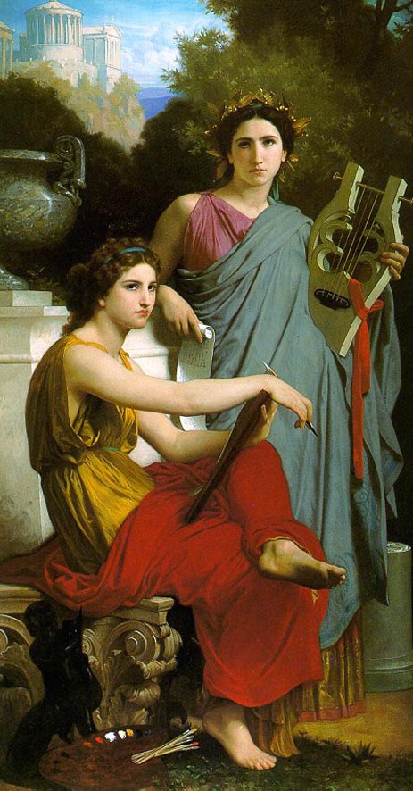 Art and Literature, 1867 | Bouguereau | Painting Reproduction