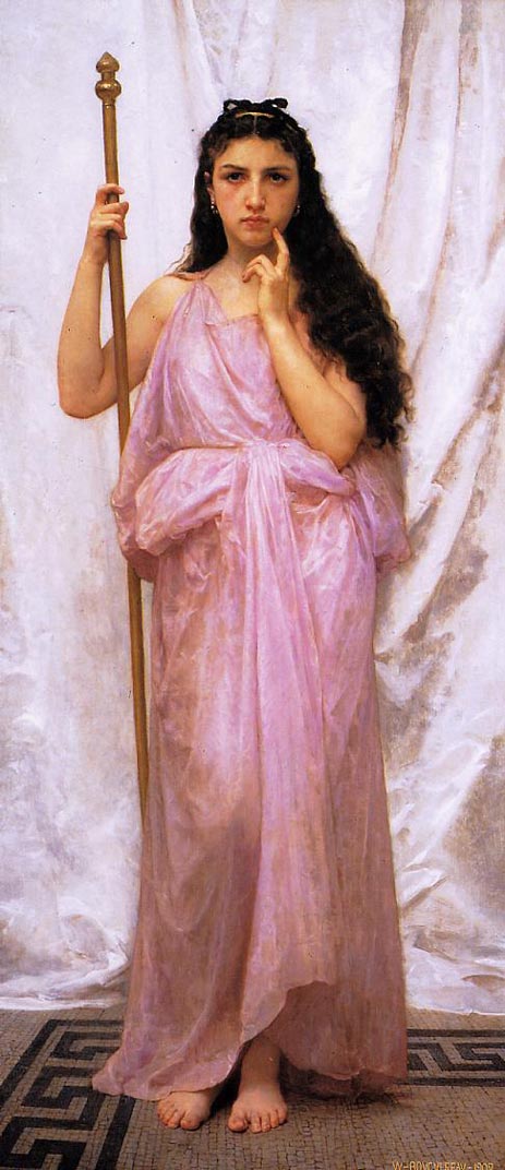 Young Priestess, 1902 | Bouguereau | Gemälde Reproduktion