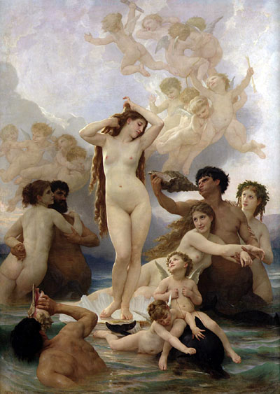 The Birth of Venus, 1879 | Bouguereau | Gemälde Reproduktion