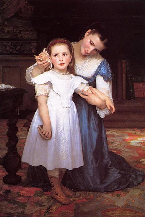 The Shell, 1871 | Bouguereau | Painting Reproduction