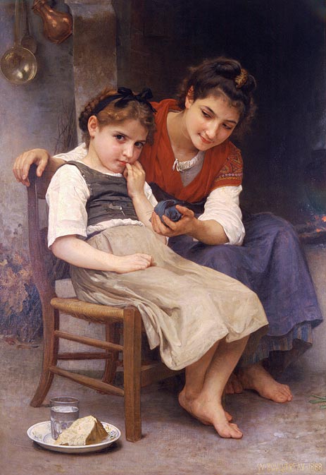 The Little Sulk | Bouguereau | Painting Reproduction