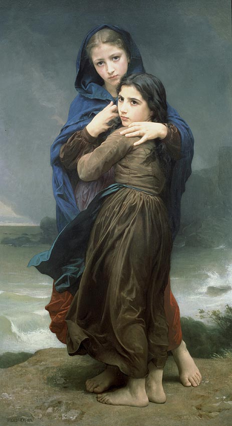 Der Sturm, 1874 von Bouguereau | Gemälde-Reproduktion