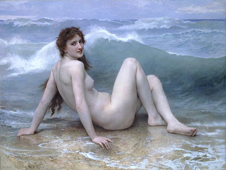The Wave, 1896 | Bouguereau | Gemälde Reproduktion