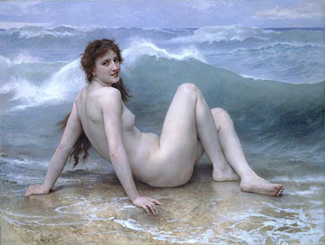 Die Welle, 1896 von Bouguereau | Gemälde-Reproduktion