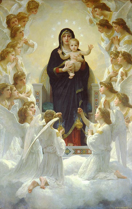 Die Jungfrau mit Engeln, 1900 von Bouguereau | Gemälde-Reproduktion
