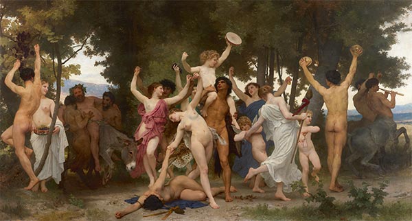 Die Jugend des Bacchus, 1884 von Bouguereau | Gemälde-Reproduktion