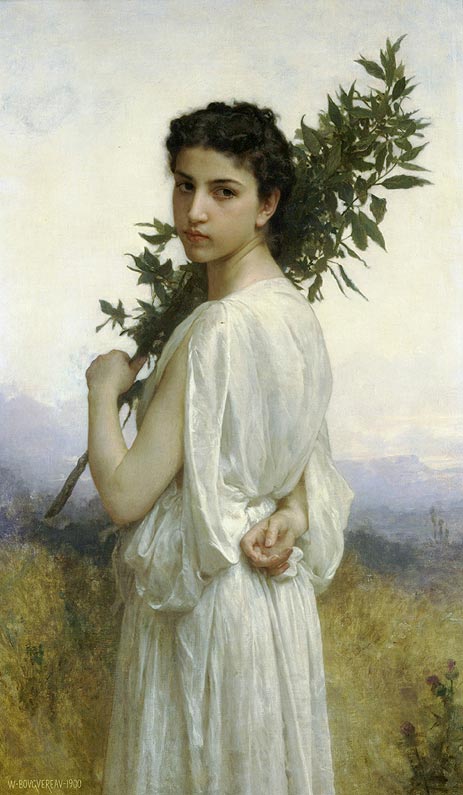 Lorbeerzweig, 1900 von Bouguereau | Gemälde-Reproduktion