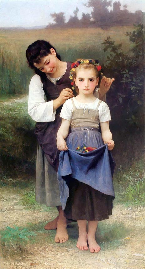 The Jewel of the Fields, 1884 | Bouguereau | Painting Reproduction