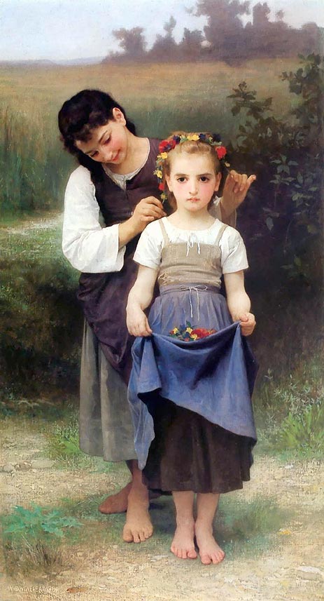 Der Schatz der Felder, 1884 von Bouguereau | Gemälde-Reproduktion