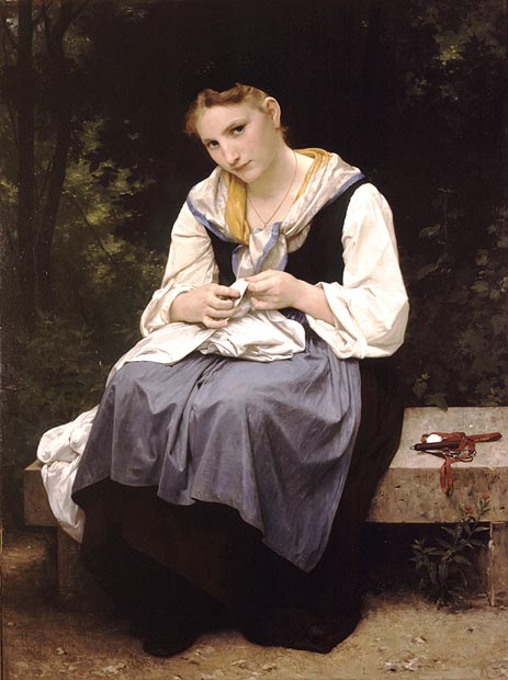 Young Worker, 1869 | Bouguereau | Painting Reproduction