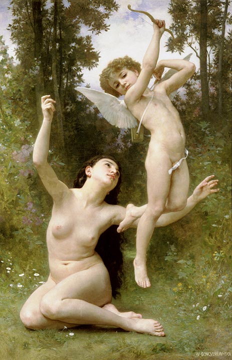 Love Takes Flight, 1901 | Bouguereau | Painting Reproduction