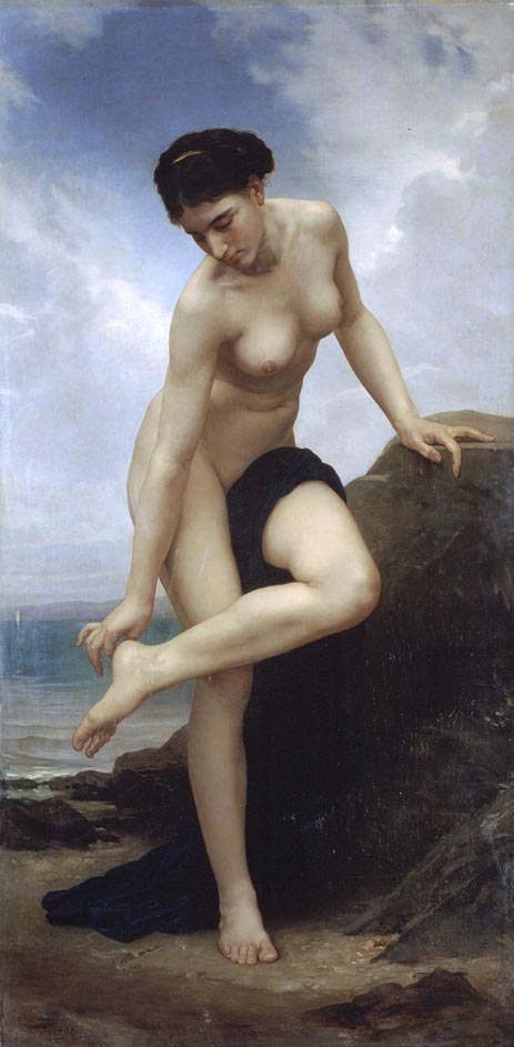 After the Bath, 1875 | Bouguereau | Gemälde Reproduktion