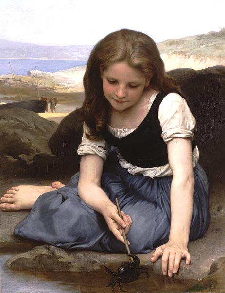 The Crab, 1869 | Bouguereau | Painting Reproduction