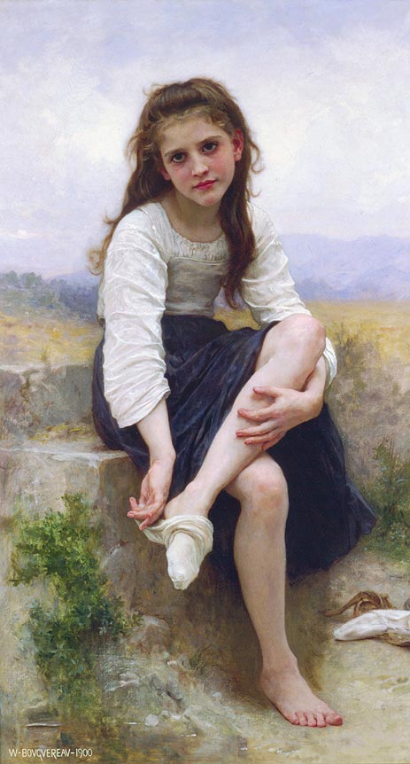 Vor dem Bad | Bouguereau | Gemälde Reproduktion