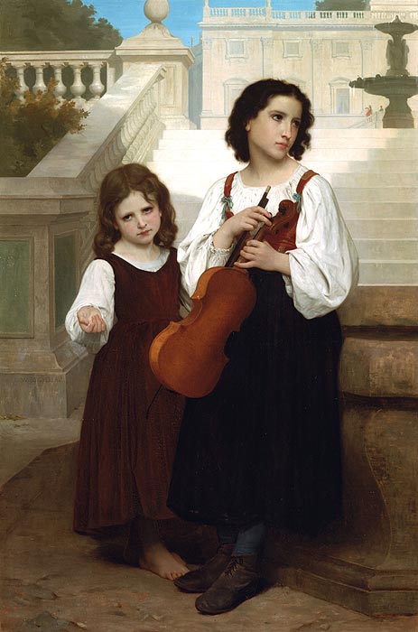 Weit weg von Zuhause | Bouguereau | Gemälde Reproduktion