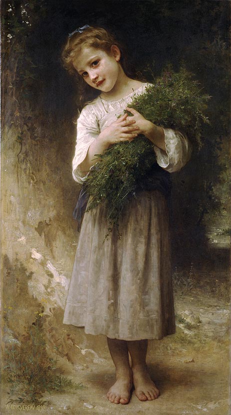 Returned from the Fields, 1898 | Bouguereau | Painting Reproduction