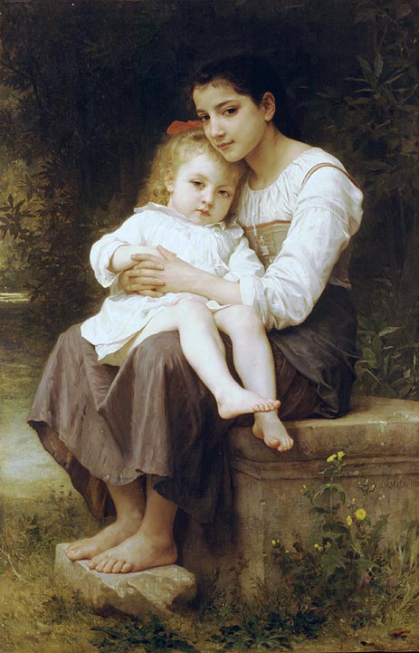 Große Schwester, 1886 von Bouguereau | Gemälde-Reproduktion