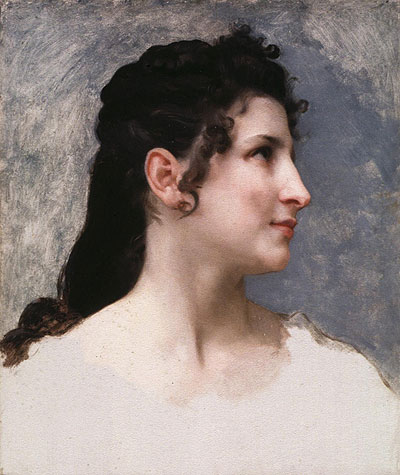 Study of a Girl's Head, 1840 | Bouguereau