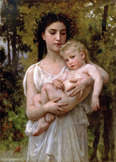 Little Brother, 1900 | Bouguereau | Painting Reproduction