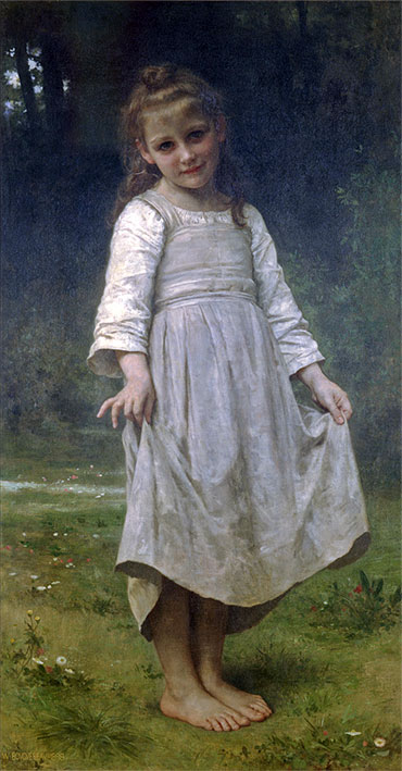 The Curtsey, 1898 | Bouguereau | Painting Reproduction