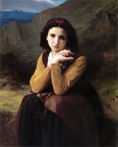 Mignon, 1869 von Bouguereau | Gemälde-Reproduktion