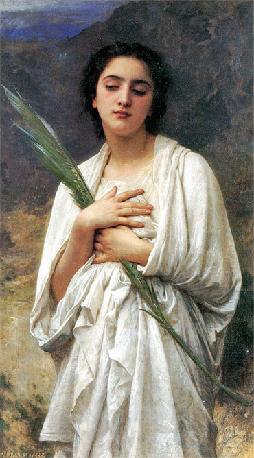Das Palmblatt, 1894 von Bouguereau | Gemälde-Reproduktion